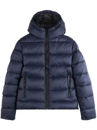 Fay Quilted Padded High Collar Hooded Coat