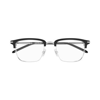 Montblanc Mb0243o Semi-Rimless Eyeglasses with Bold Black Upper Frame