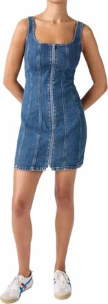 Levi's Seamed Zip Dress In Shes So Vague