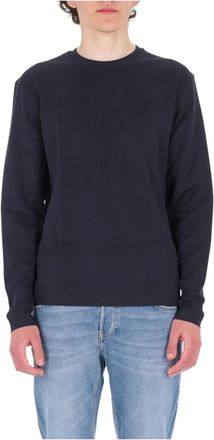 Herno Tshirt Cot Jersey M.l. - Heren - Longsleeves - Blauw - S - Katoen - Tops