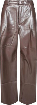 Andamane Sasha Boyfriends Pants - Dames - Straight fit broeken - Bruin - XS - Broeken