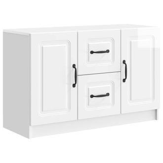 vidaXL Aparador Brillante 89 X 34,5 X 57 Cm Madera De Ingenier&iacute;a Vidaxl