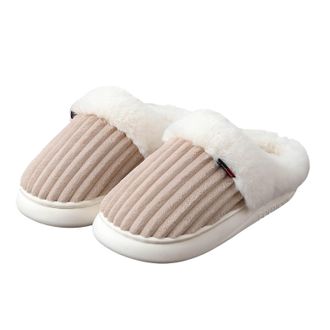 Generic memory foam slippers women Fluffy Slippers Women,Memory Foam Ladies Slippers for House,Cosy Womens Slippers Faux Fur Lined,Anti-Slip Mens Womens Slipp