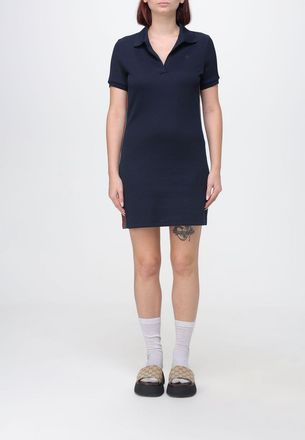 Gucci Abito mini polo in jersey di cotone con dettaglio Web