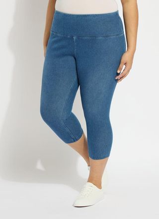 Lyss&eacute; Denim Capri Curvy