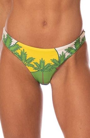 Maaji Flirt Reversible Bikini Bottoms in Open Green at Nordstrom Rack, Size Medium