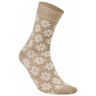 Ivanhoe of Sweden Wool Sock Snowflake Merinosocken f&uuml;r Damen | beige