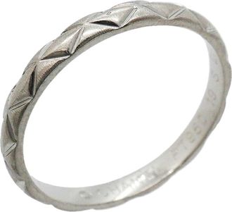 Chanel Platinum 950 Band Ring (Pre-Owned)