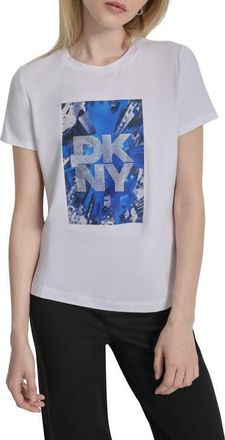 DKNY Skyscraper Graphic T-Shirt in White at Nordstrom, Size X-Large