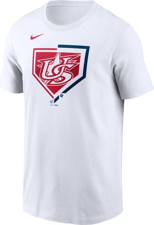Nike USA Baseball 2026 World Baseball Classic Icon Nike Mens T-Shirt in White | N19910AWBU-VAW