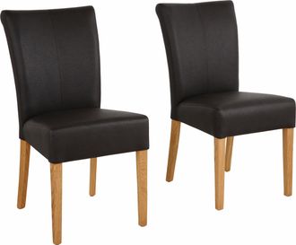 HOME AFFAIRE Esszimmerstuhl »Queen Polsterstuhl BESTSELLER« (Set) 4 Stk.verschiedene Bezüge, Gestell Massivholz