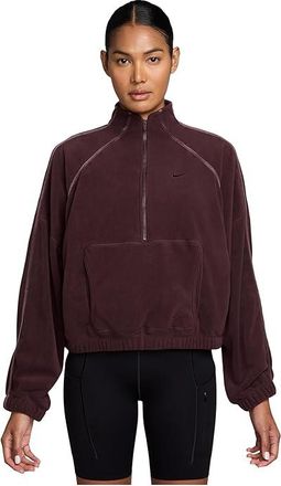 Nike One Thermo-FIT Half-Zip Top Polar Special Womens Workout Burgundy Crush/Burgundy Ash : 2XL (US 20-22), Polyester