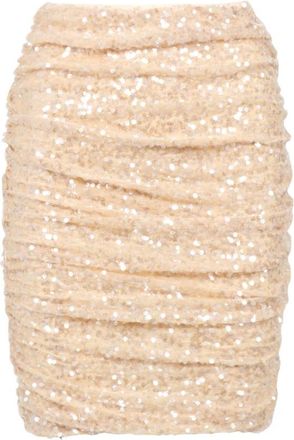 Aniye By Gele Paillet Kokerrok - Dames - Korte rokken - Geel - M - Pailletten - Rokken