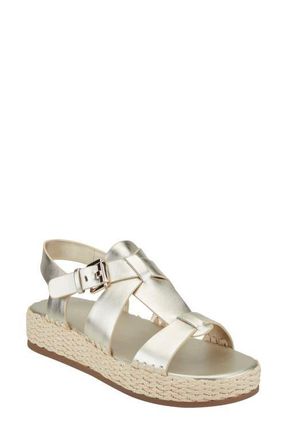 Marc Fisher Elissa Platform Sandal in Gold at Nordstrom, Size 8.5