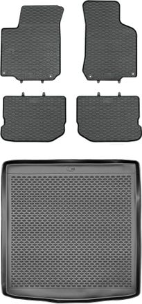 OEM Set Di Tappetini In Gomma Per Auto E Tappetino Per Bagagliaio Per Skoda Octavia I Liftback Dal 1996 Al 2010