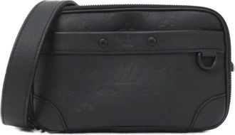 Louis Vuitton Black Leather Shoulder Bag (Pre-Owned)