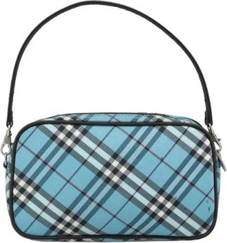 Burberry Pre-owned Nylon pouches - Dames - Vintage Handtas - Blauw - ONE Size - Nylon - Vintage