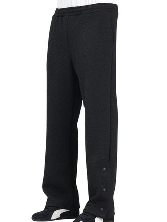 GCDS Tracksuit Trousers In Lightweight Textured Polyester