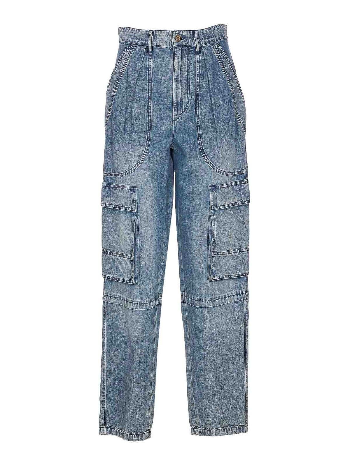 Jean Isabel Marant Étoile 7/8ème – Taille 40fr, Bleu, 100% Coton, Très Bon état Occasion