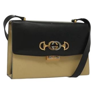 Gucci Pre-owned Leather gucci-bags - Dames - Vintage Schoudertas - Veelkleurig - ONE Size - Leer - Vintage