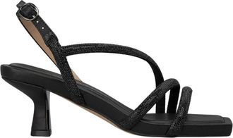 Alma En Pena Mini rhinestone sandal - Dames - Sandalen met hakken - Zwart - 36 EU - Schoenen