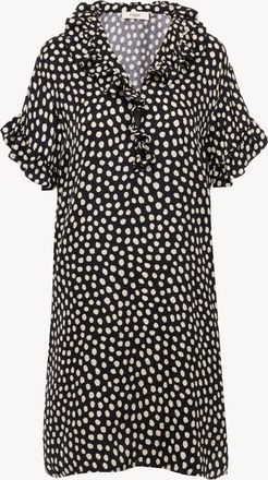 Chlo&eacute; Short Dress In Silk With Short Sleeves