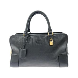 Loewe Pre-owned Handbags, female, Black, Size: ONE SIZE Pre-owned Amazona Goatskin Handbag