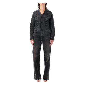 Haikure Dames, Truien, Zwart, Maat: XS Katoen