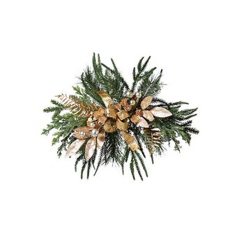 Frontgate Set of 2 Gleam and Glisten Sconce Swags - Frontgate