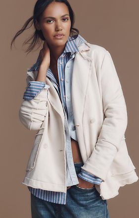 Pilcro Knit Peacoat Jacket