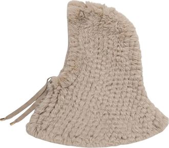 Pinko Hood - Dames - Hoeden - Beige - ONE Size - Katoen - Accessoires