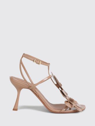 Zimmermann Sandali Orchid in pelle con applicazione floreale e tacco a stiletto
