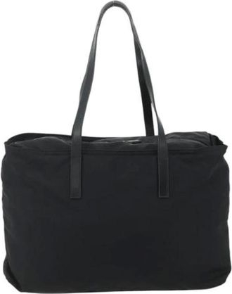 Prada Pre-owned Nylon Tote Bag - unisex - Prada Vintage - Vintage Tote Bags - Black - ONE SIZE - Pre-owned
