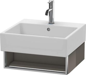 Duravit Mueble De Pared Duravit Vero Air 48,4 X 43,1 Cm, 1 Compartimento Abierto, Para Vero Air 235050, Color (frente/cuerpo): Laca De Color Gris Franela De A