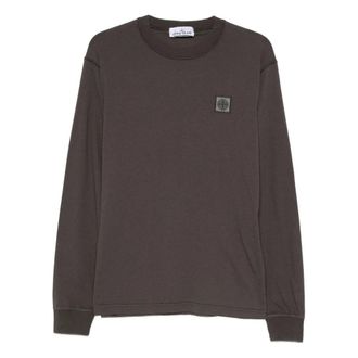 Stone Island Heren, Tops, Grijs, Maat: S Katoen