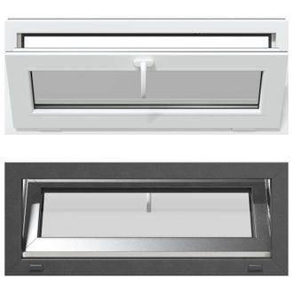 vidaXL Colore Interno Della Finestra Del Seminterrato Bianco Risor Vidaxl