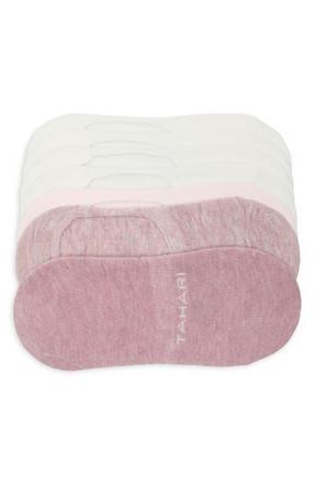 Elie Tahari 7-Pack Heathered Liner Socks in Rose Heather/Pink/Bone/Grey at Nordstrom Rack, Size 9/11