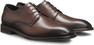 BOSS Leather Derby shoes with stitching details