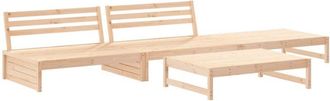 vidaXL Vidaxl - Juego De Muebles De Jard&iacute;n 4 Piezas Madera Maciza De Pino