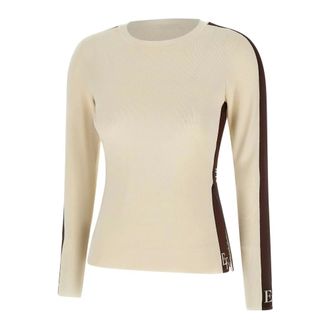 Elisabetta Franchi Dames, Truien, Beige, Maat: S Viscose