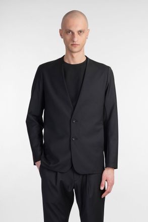 Attachment Blazer in poliestere nero