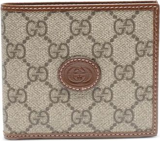 Gucci Portafoglio bi-fold in tessuto GG Supreme 2016-2025 - Toni neutri