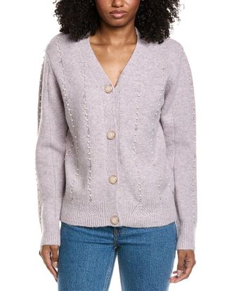 Fate Fate Pearl Trimmed Cardigan