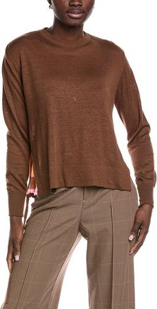 Akris Mixed Media Linen, Cashmere, & Silk-Blend Top