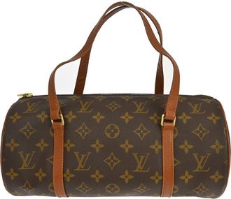 Louis Vuitton Papillon Handbag Monogram Canvas Brown Canvas Handbag (Pre-Owned)