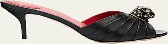Valentino Garavani 55mm Pas De Chat Leather Mules