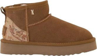 Alviero Martini 1A Classe Stivaletti imbottiti in camoscio con dettaglio 1C - - Shoes - Donna - Marrone - 41 EU