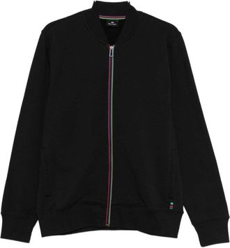 Paul Smith Maglie Nero Full-Zip Sweatshirt