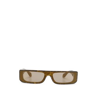 Alaia Tortoiseshell-effect Rectangle-frame Sunglasses
