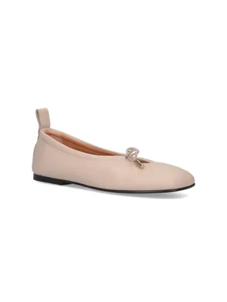 Alohas Womens Flat Shoes Cream Upper: Sheep Leather